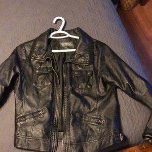 Fake leather jacket